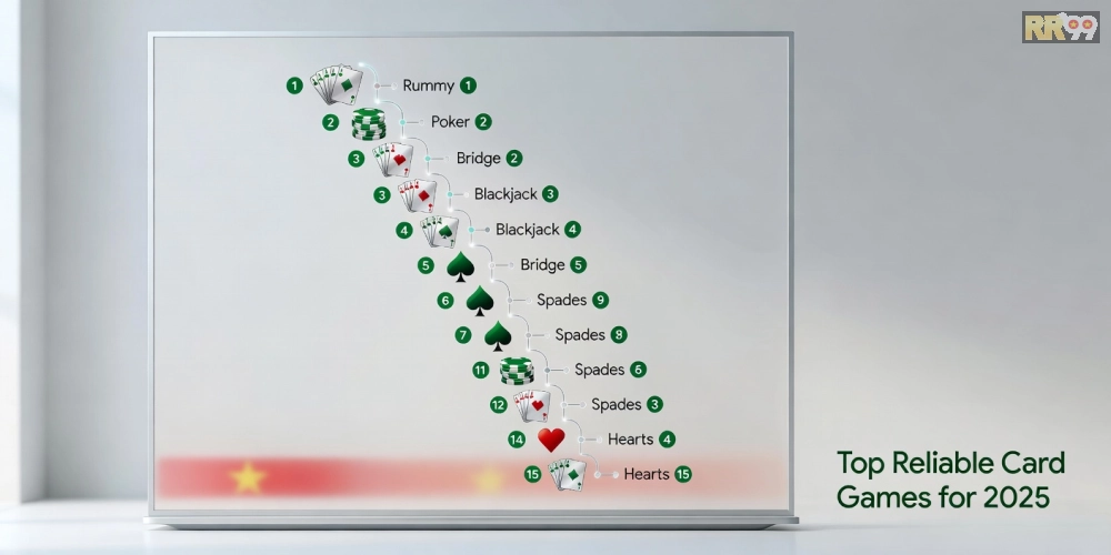 Bảng xếp hạng top game bài uy tín trên 69vn năm 2025 với các biểu tượng trò chơi nổi bật