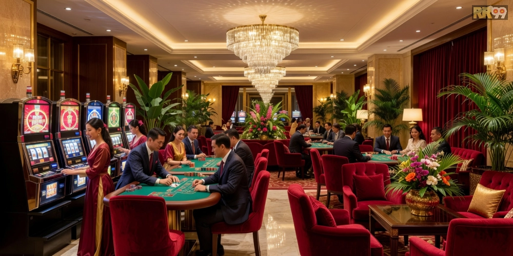 Hình minh họa khái niệm hotels with casinos 69vn với không gian sang trọng tại Việt Nam