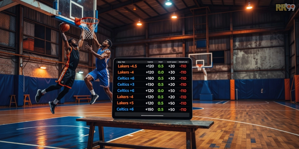 Minh họa tỷ lệ kèo bóng rổ hấp dẫn trên nền tảng 69vn với giao diện hiện đại